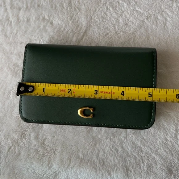 Coach Essential Slim Card Case in Amazon Green - Picture 12 of 13